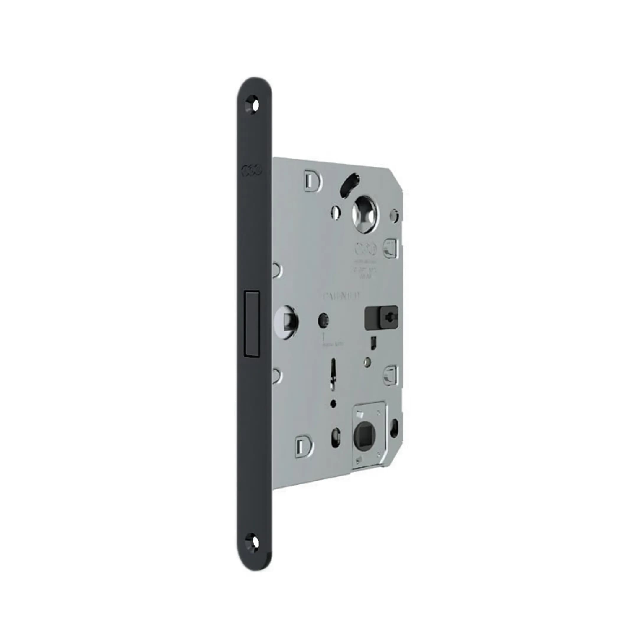 B06132.50.93 Защелка врезная WC (черный) тех. уп. без отв. пл. POLARIS WAVE Черный