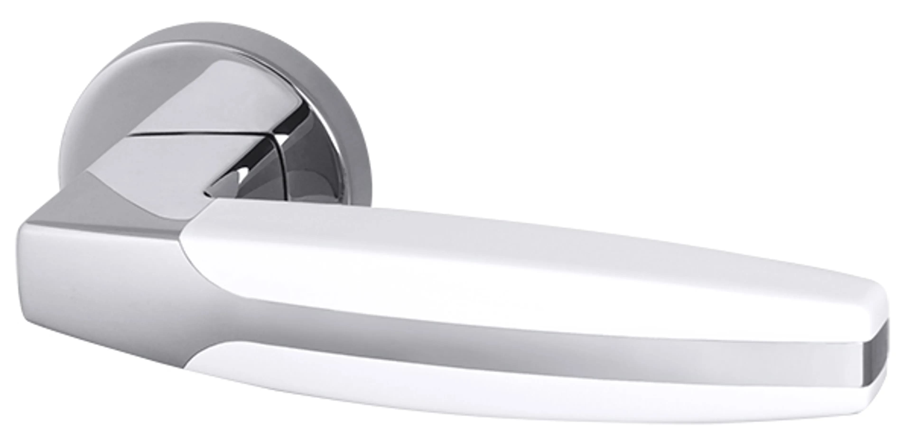 Ручка раздельная R.URB52.ARC (ARC URB2) CP/White-14 Хром/белый