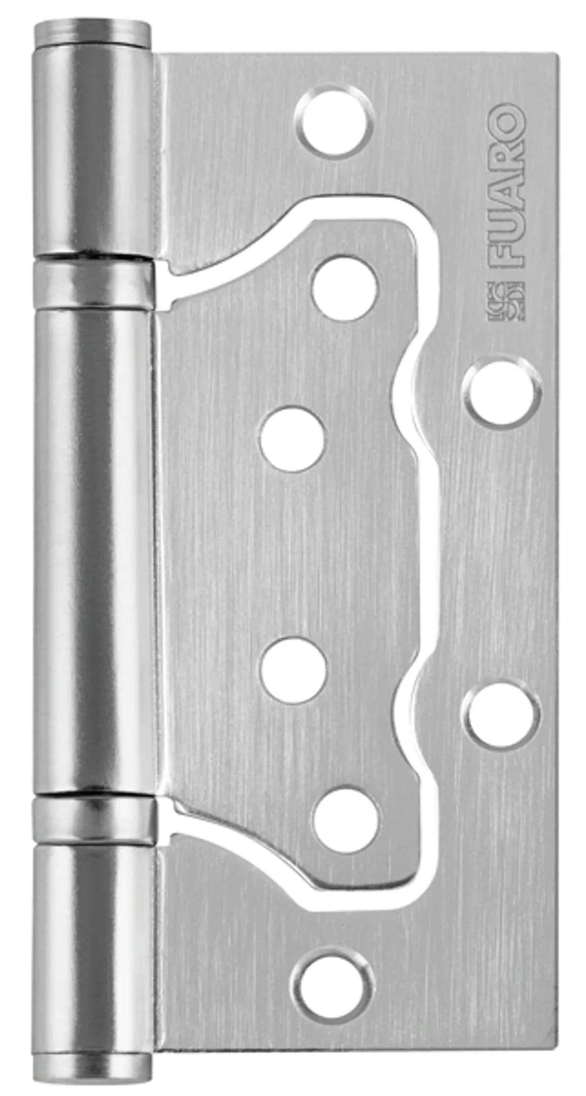 Петля универсальная без врезки IN4500W-BL SC (500-2BB/BL 100x2,5) матовый хром БЛИСТЕР Сатинированный хром