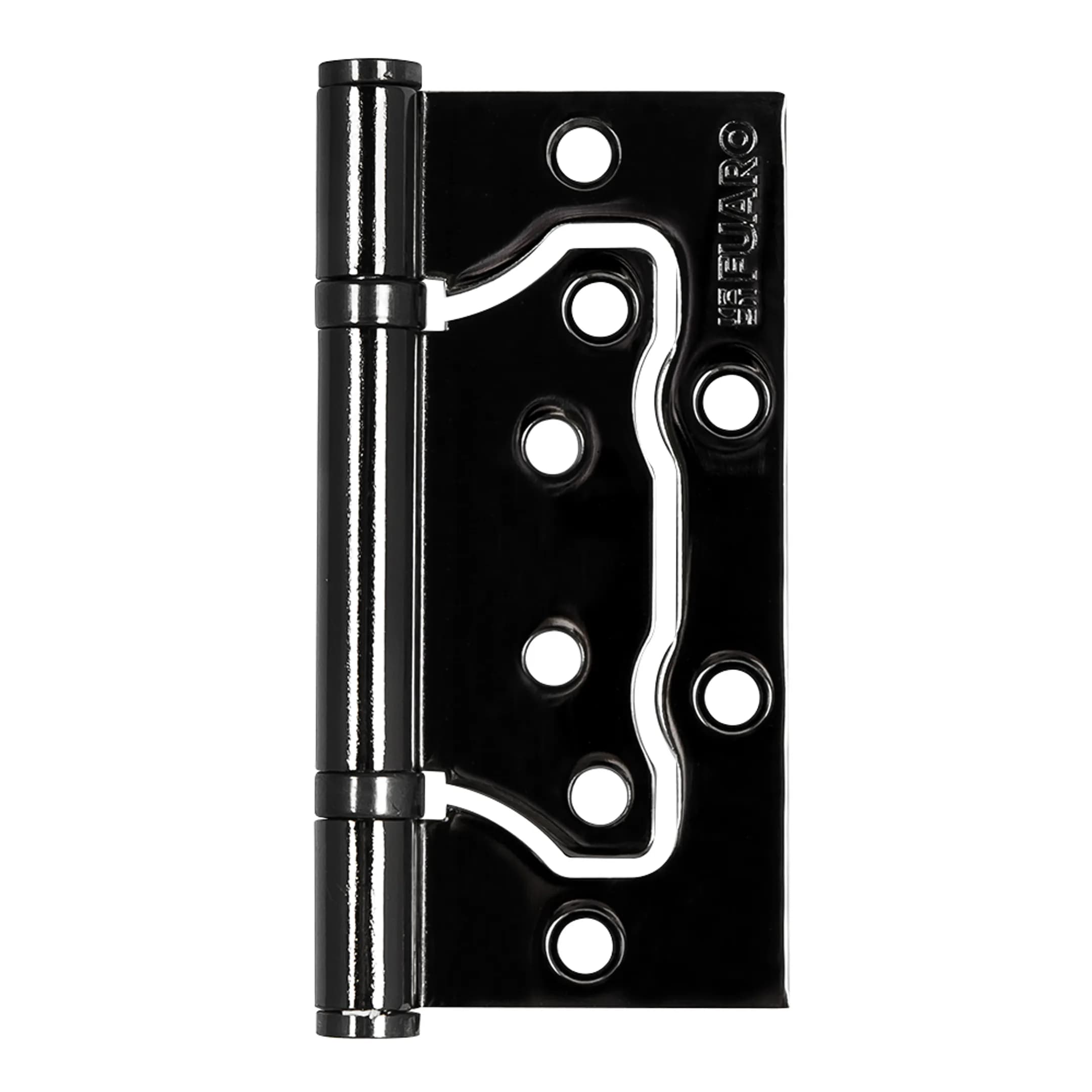 Петля универсальная без врезки IN4500W-BL BN (500-2BB/BL 100x2,5) БЛИСТЕР Черный глянец